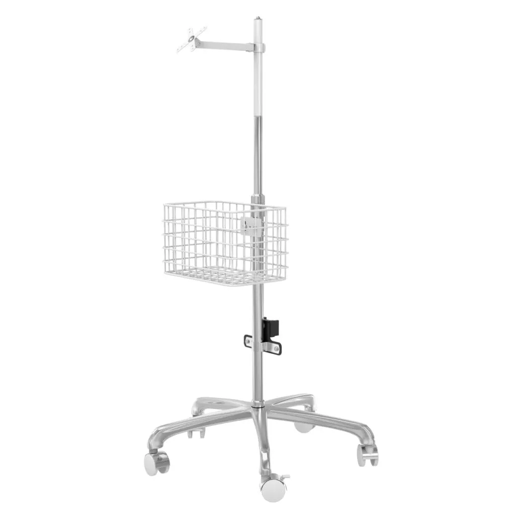 CTA DIGITAL ADD-MCRFS - VESA Compatible Medical Rolling Cart with Articulating Arm