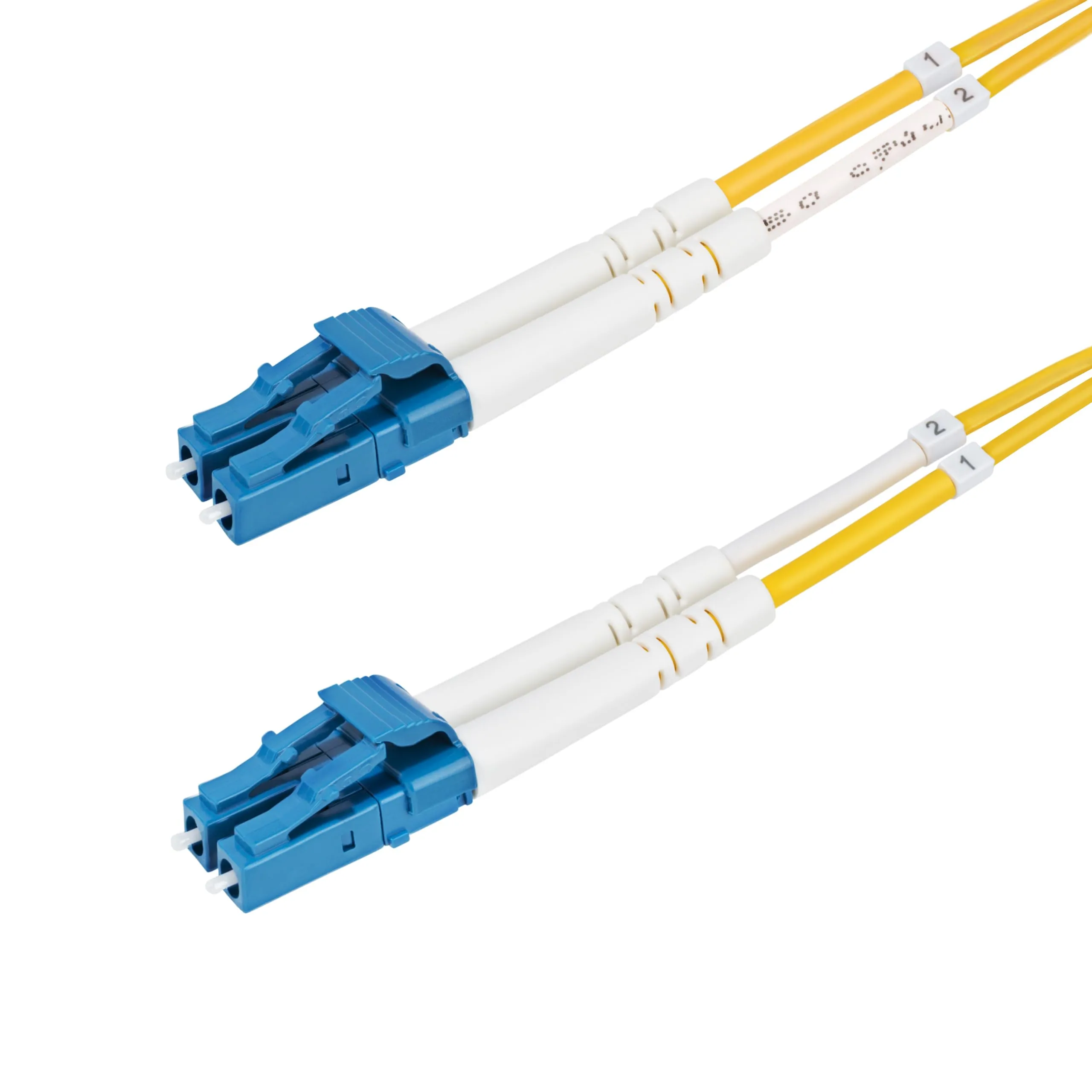 STARTECH SMDOS2LCLC2M — 2M (6.6FT) LC TO LC (UPC) OS2 SINGLE MODE DUPLEX FIBER OPTIC CABLE, 9/125M, 100G