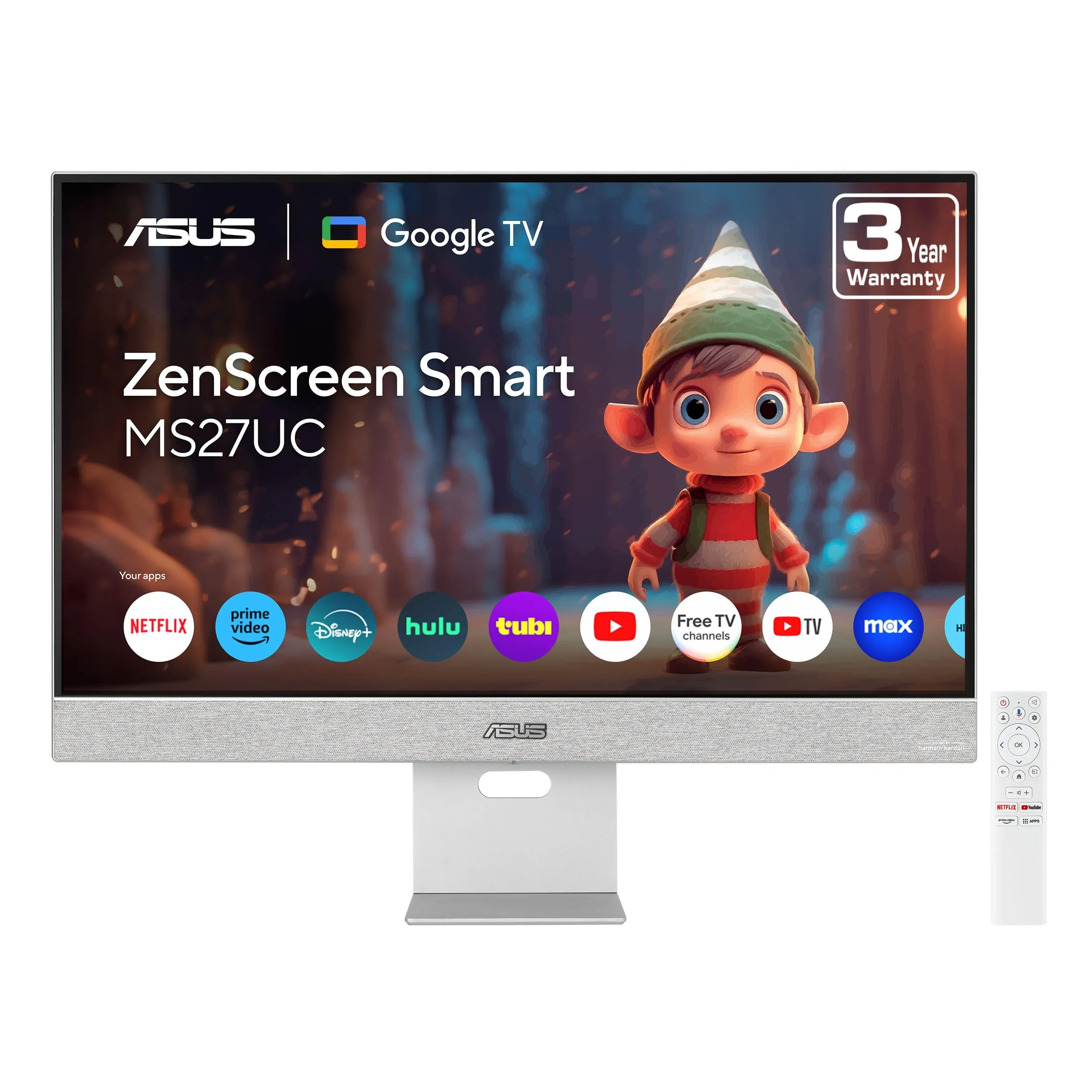 ASUS MS27UC - ASUS ZenScreen 27 4K Smart Monitor MS27UC