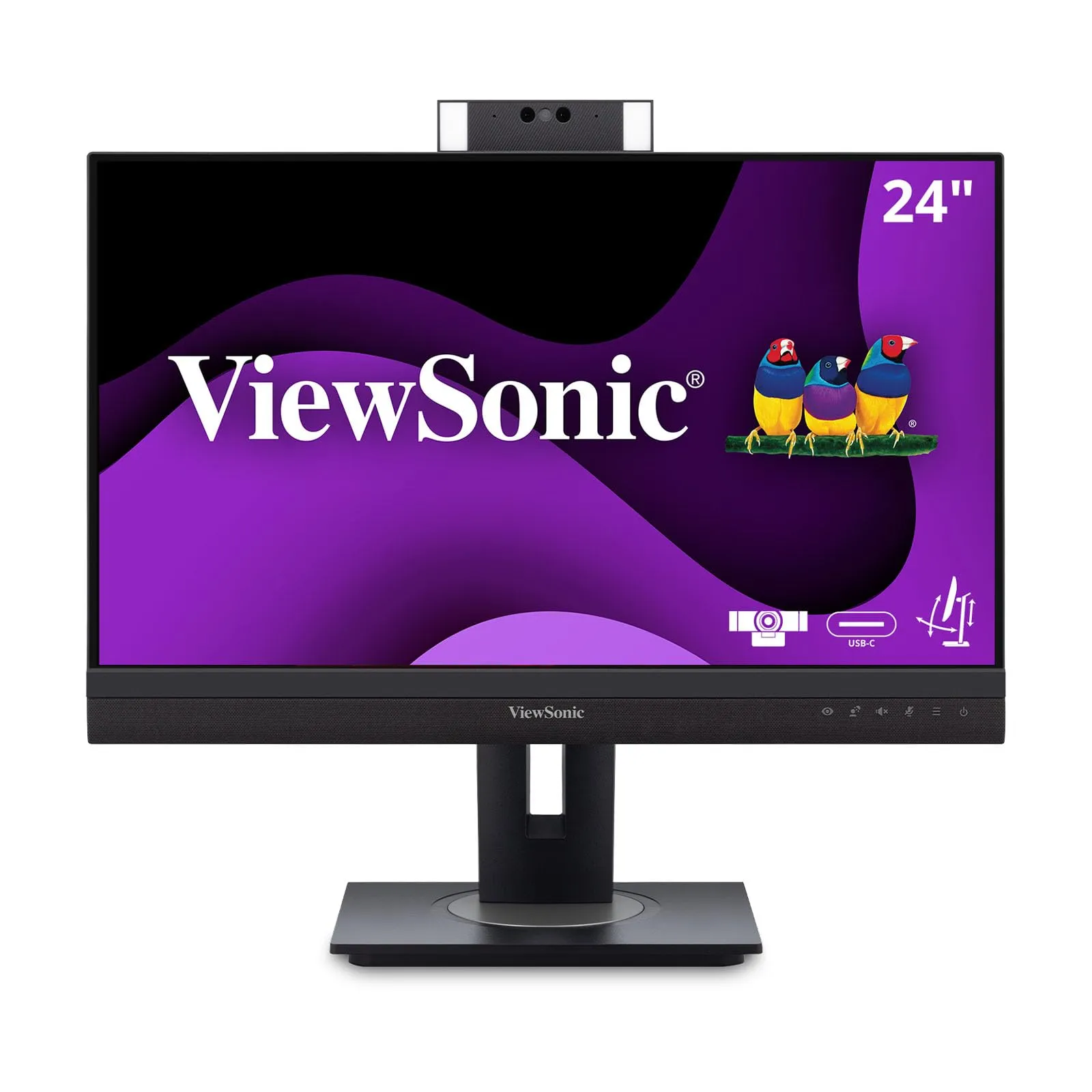 VIEWSONIC VG2457V — 24IN 1080P VIDEO CONFERENCING MONITOR WITH WINDOWS HELLO COMPATIBLE IR WEBCAM, 9
