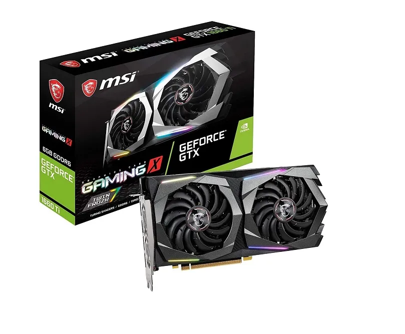 MSI G1660TGX6 — 6GB MSI GeForce GTX 1660 TI Gaming X OC PCI-E GTX 1660 TI Gaming X 6G Gaming Graphic Card