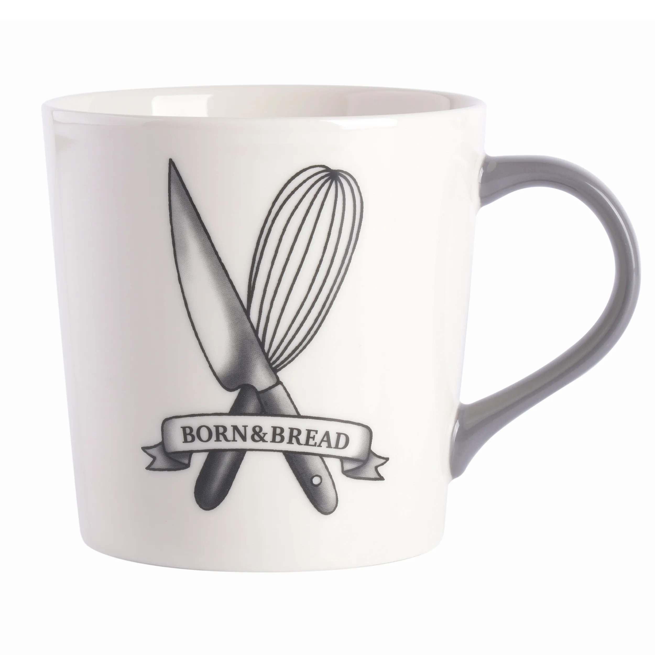 Babish 131304.01R — Babish 17 Ounce Fine Ceramic Born & Bread Mug in White