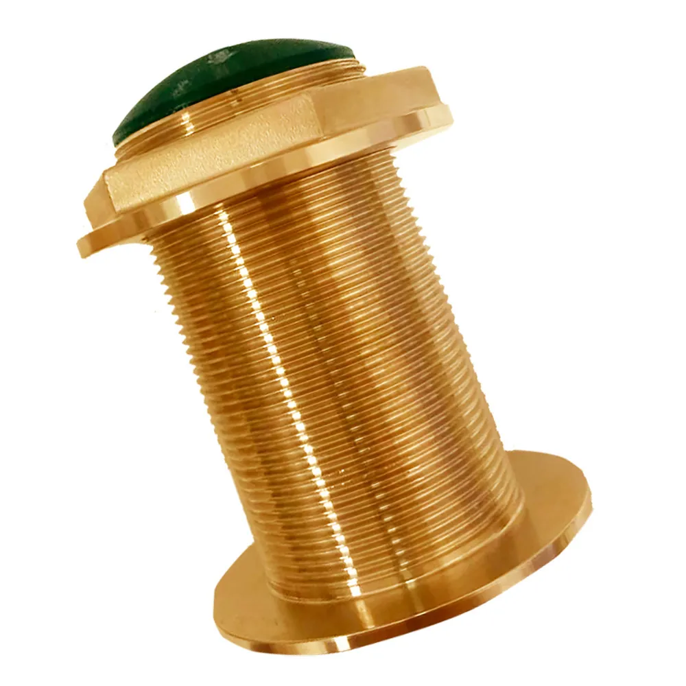 ECHO BT70L300-18 — Echonautics Bronze Low-Profile Thru-Hull Low-Frequency CHIRP Transducer - 300W, 18° Tilt, 40-75kHz