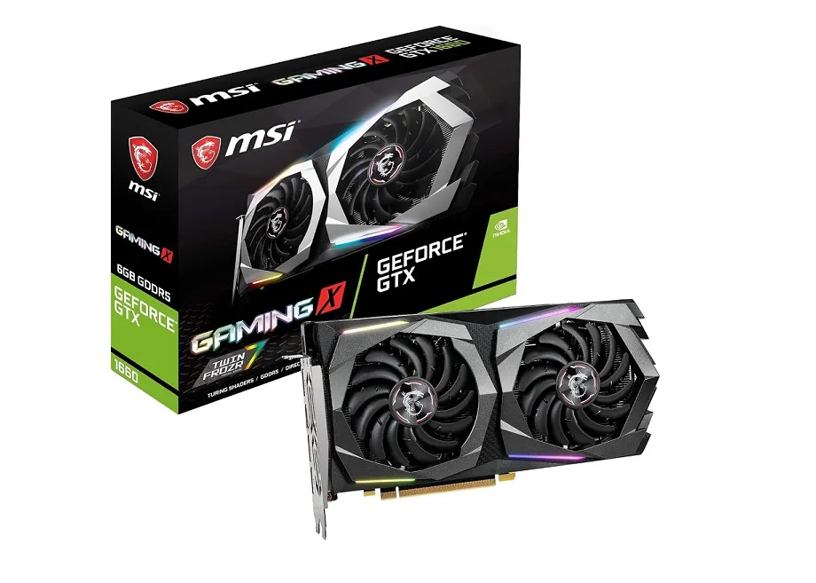 MSI G1660GX6 — MSI VCX G1660GX6 GeForce GTX 1660 GAMING X 6G DPx3 HDMI Brown Box