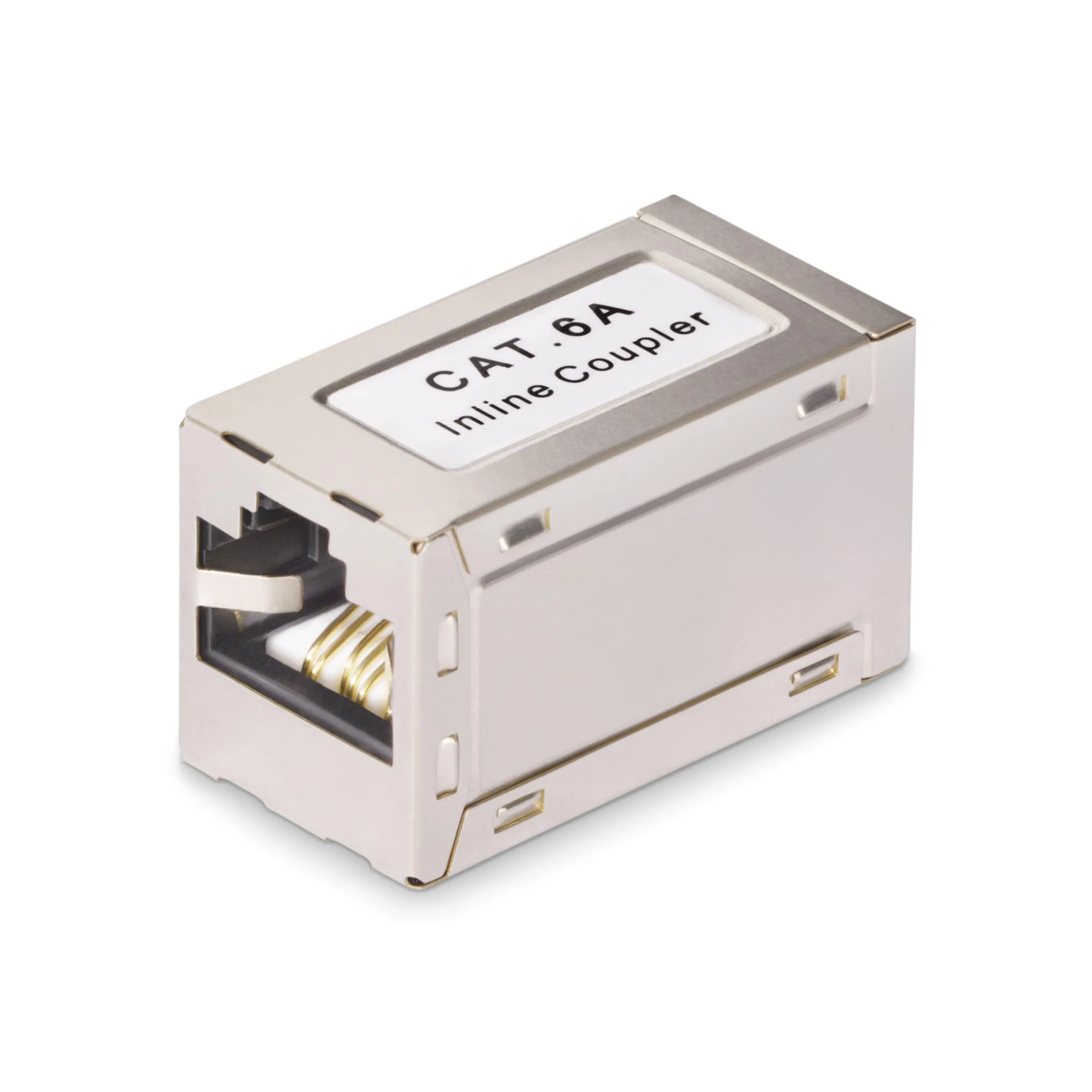 STARTECH IN-CAT6A-COUPLER-S1 — SHIELDED RJ45 COUPLER, INLINE CAT6A COUPLER, FEMALE TO FEMALE (F/F) T568B PINOUT