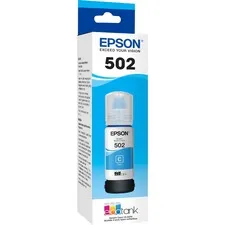 EPSON T502220S — Epson T502, Cyan Ink Bottle - Inkjet - Cyan