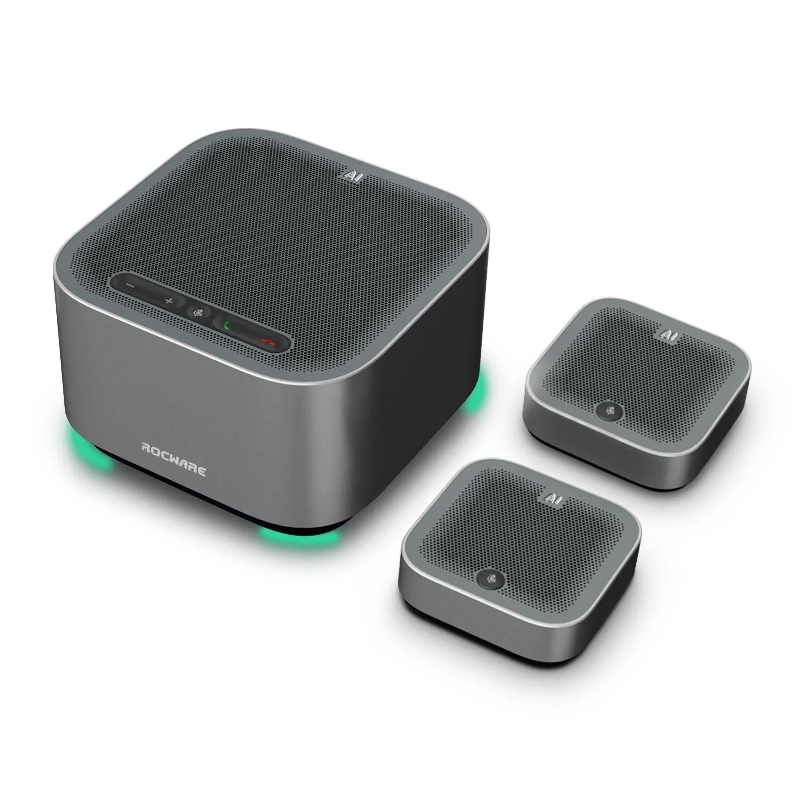 ROCWARE 684514110709 — A10 Smart Conference Speakerphone with AI Technology