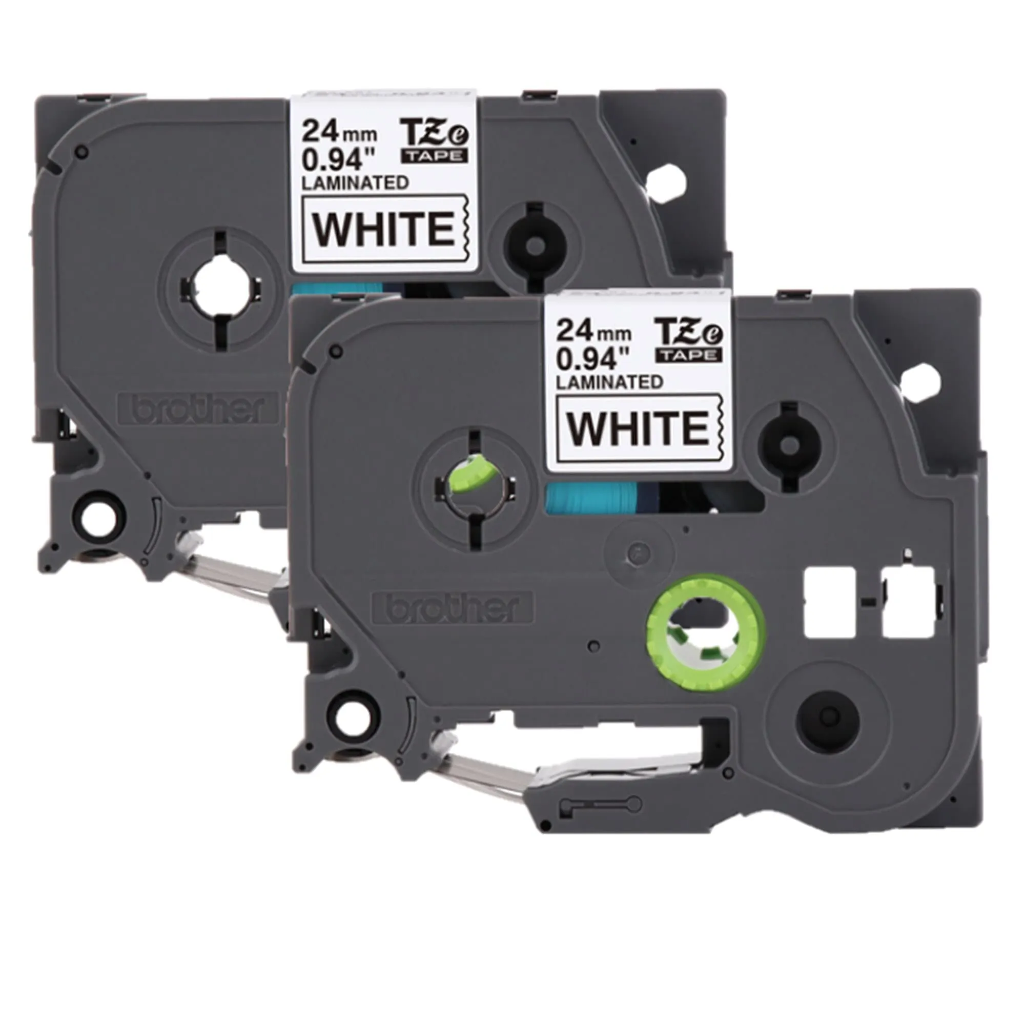 Brother TZE2512PK - Brother Black on White Label Tape, 0.94 x 26.2 ft, 2 Pack