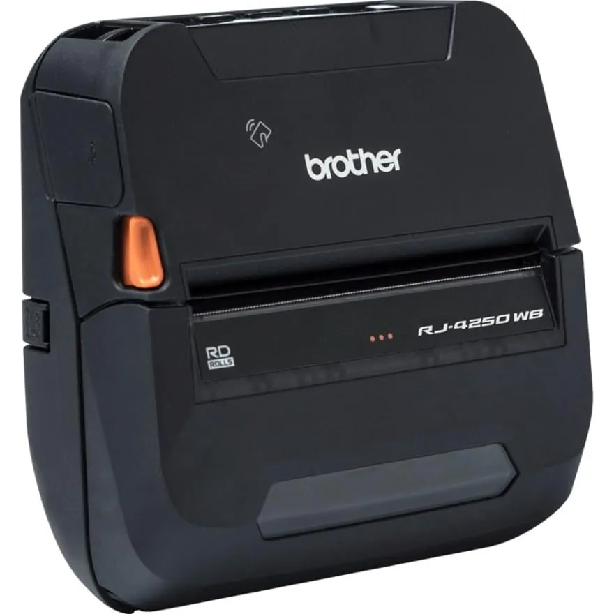 Brother RJ4250WB — RUGGEDJET RJ4250WB: MOBILE 4IN DT PRINTER W/USB, WI-FI, BLUETOOTH/MFI, NFC PAIRI