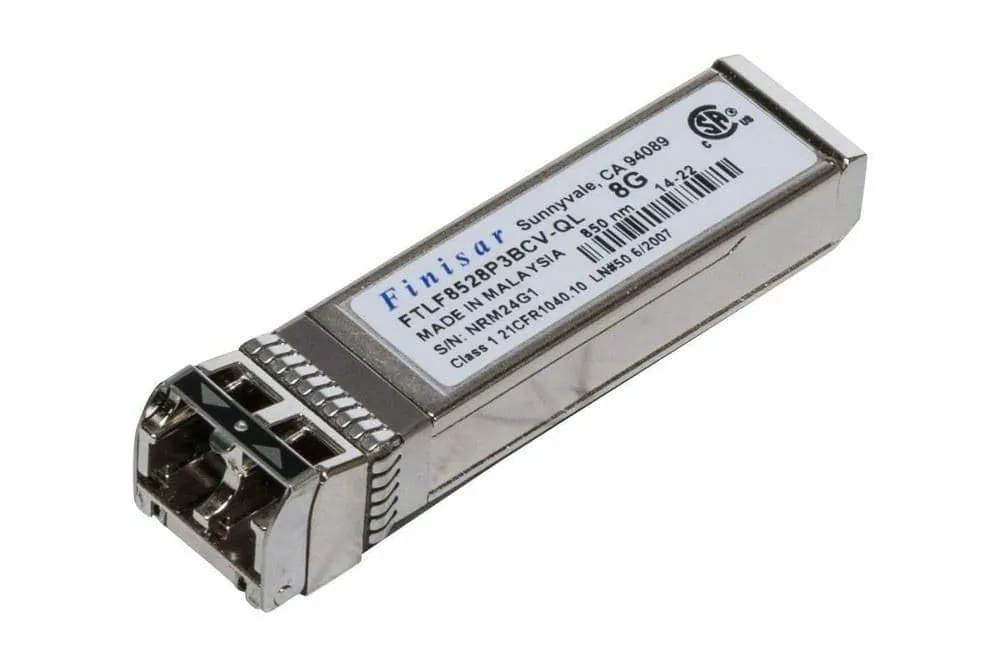 Finisar FTLF8528P3BCV-QL - 8GB FC 150M SFP+ Transceiver Module, Duplex LC