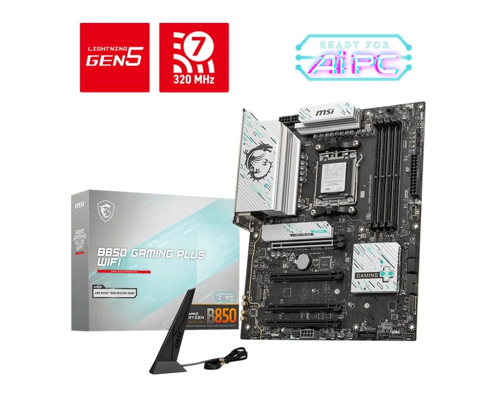 MSI B850GPW — MSI B850 GAMING PLUS WIFI Motherboard