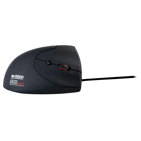 Urban Factory EMR01UF-N — ERGO NEXT VERTICAL WIRED USB-A & USB-C ERGONOMIC MOUSE  FOR RIGHT HANDED