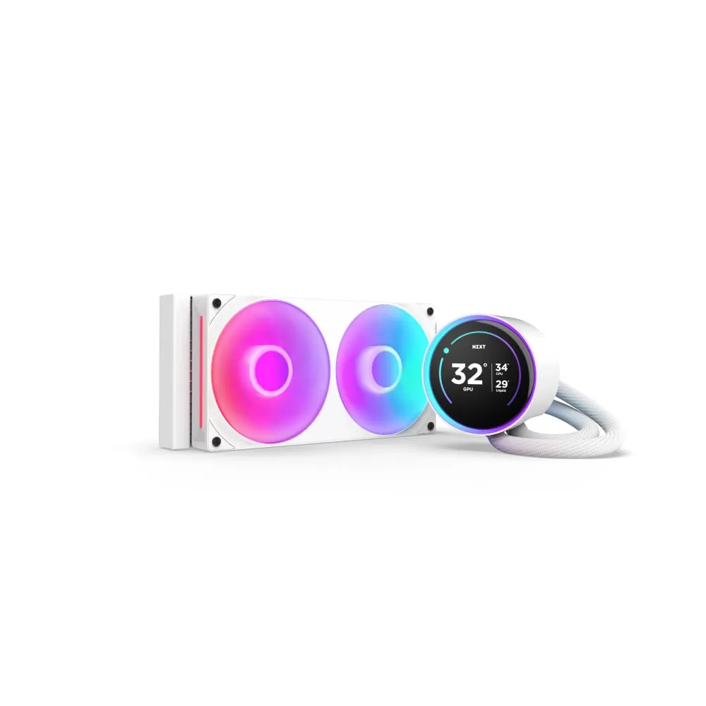 NZXT RL-KR24E-W2 — NZXT Kraken Elite RGB 240MM AIO Liquid Cooler - White