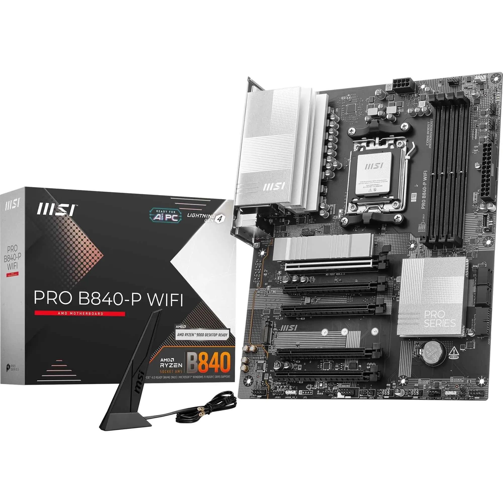 MSI PROB840PWIFI - MSI B840-P WIFI ATX Motherboard with Wi-Fi Connectivity