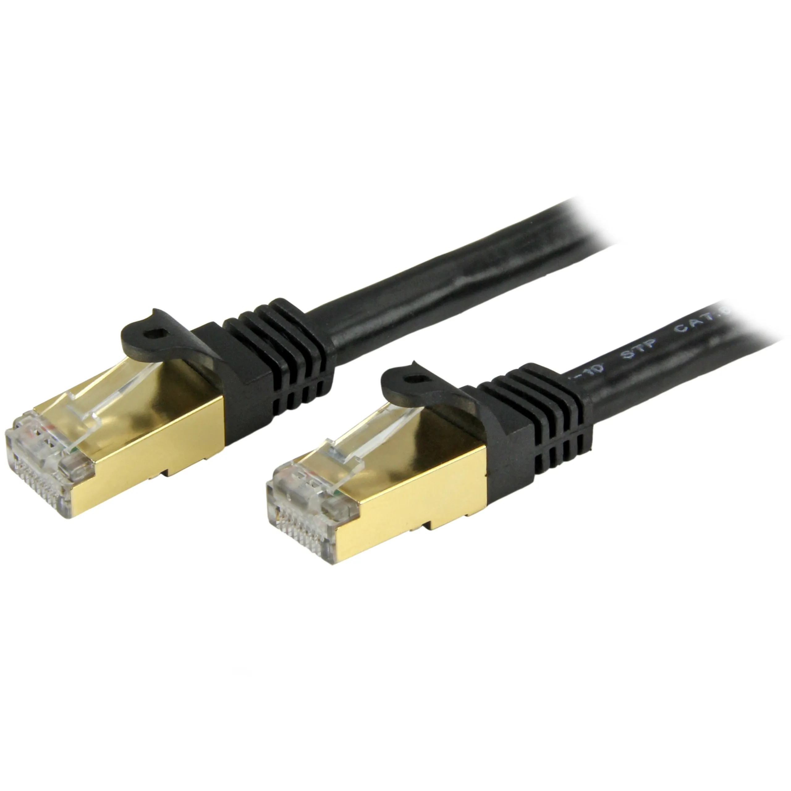 STARTECH C6ASPAT10BK — 10FT CAT6A ETHERNET CABLE - 10 GIGABIT SHIELDED SNAGLESS RJ45 100W POE PATCH COR
