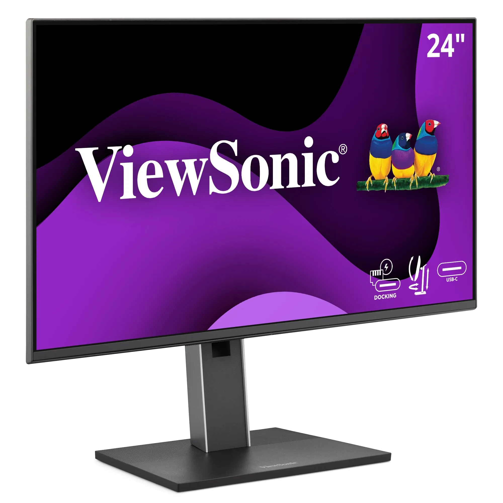 VIEWSONIC VG2458 — 24 1080P IPS ERGONOMIC DOCKING MONITOR,100W USB-C, RJ45, DAISY CHAIN