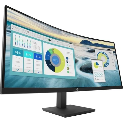 HP 21Y56AA#ABA — HP P34HC G4 34" Class WQHD Curved Screen LCD Monitor - 21:9 - Black