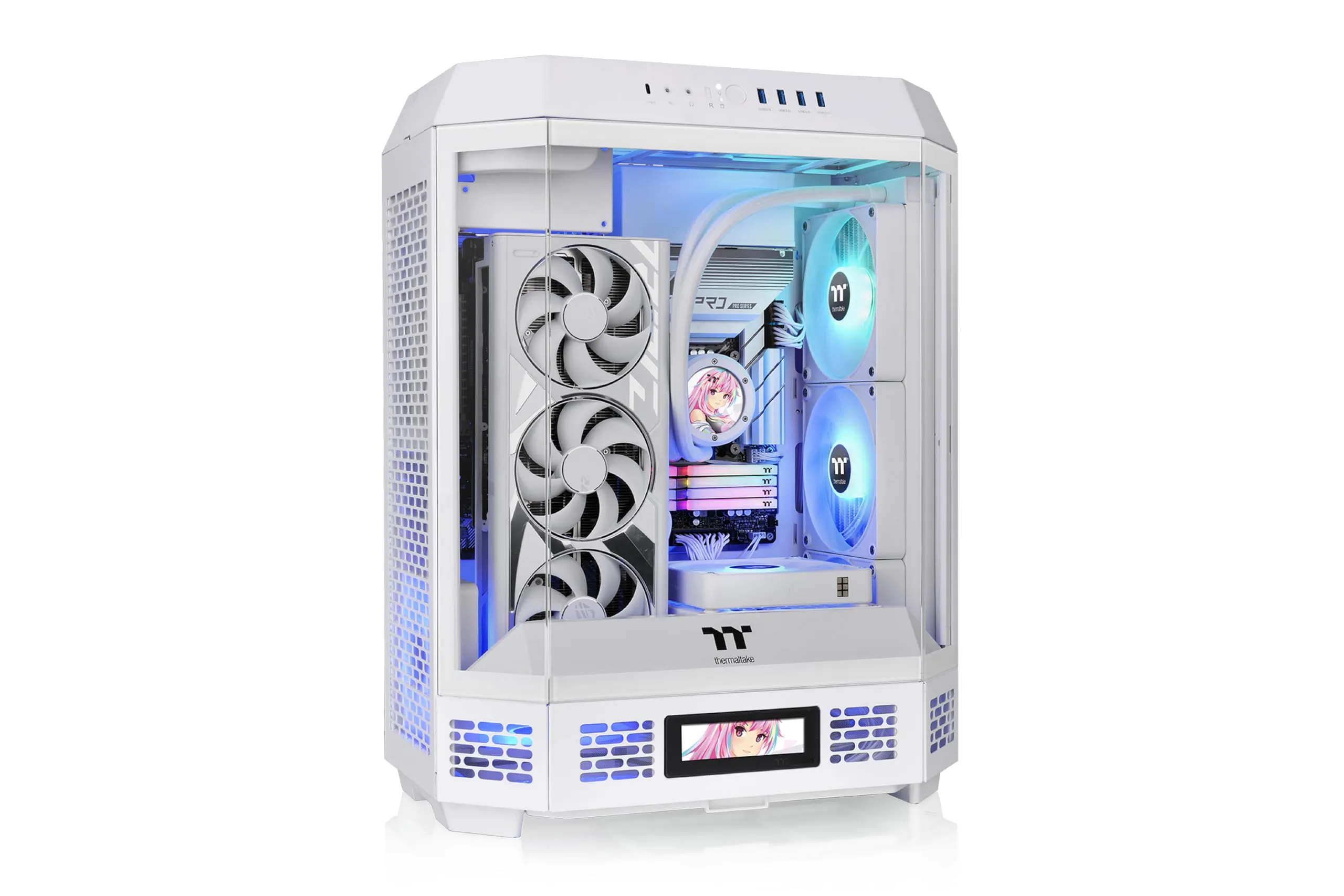 Thermaltake CA-1Z1-00M6WN-00 — THERMALTAKE THE TOWER 600 MID TOWER CHASSIS - SNOW