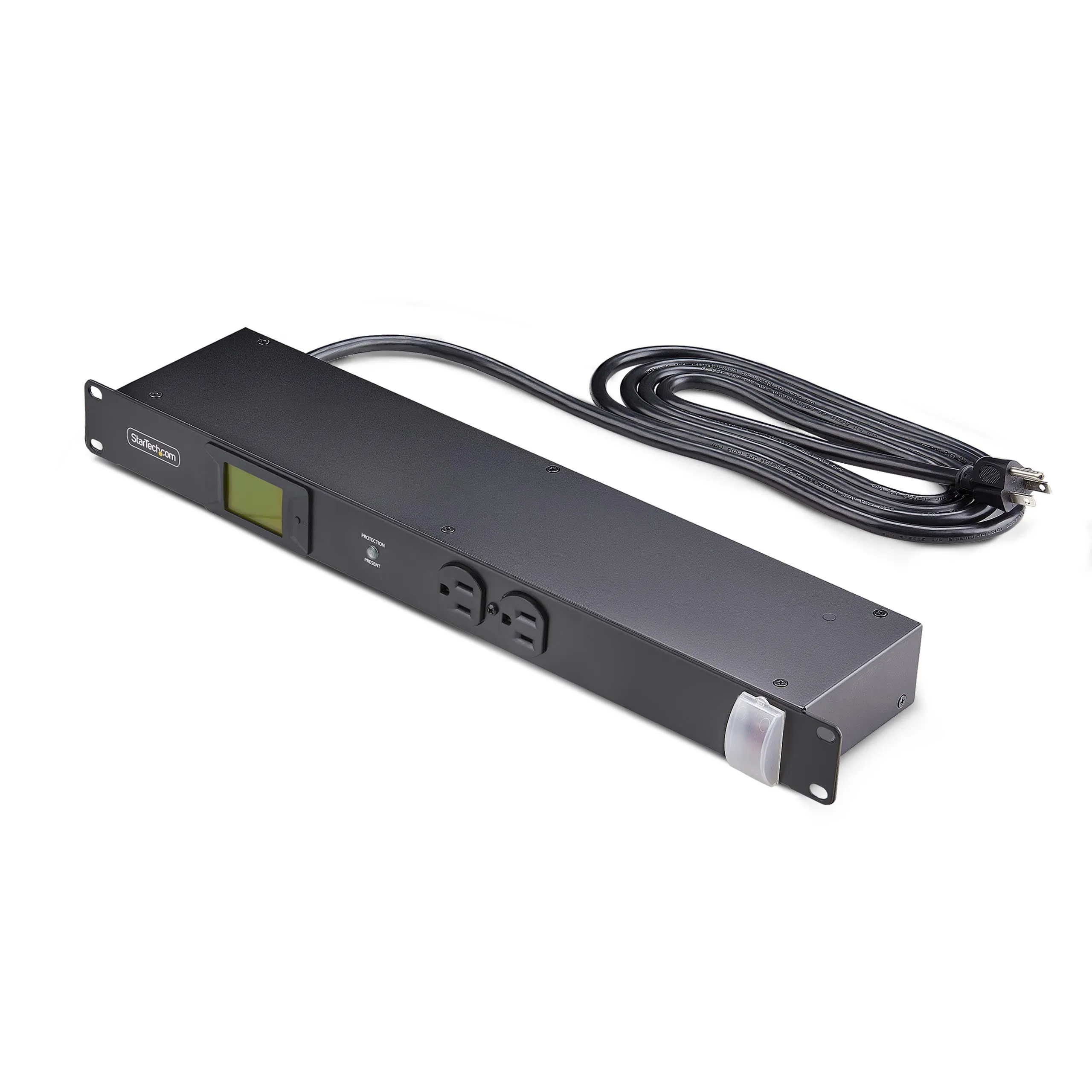 STARTECH 12NM8-RACK-MOUNT-PDU — 12-OUTLET HORIZONTAL RACK MOUNT METERED PDU, 1U SERVER POWER STRIP W/SURGE PROTE