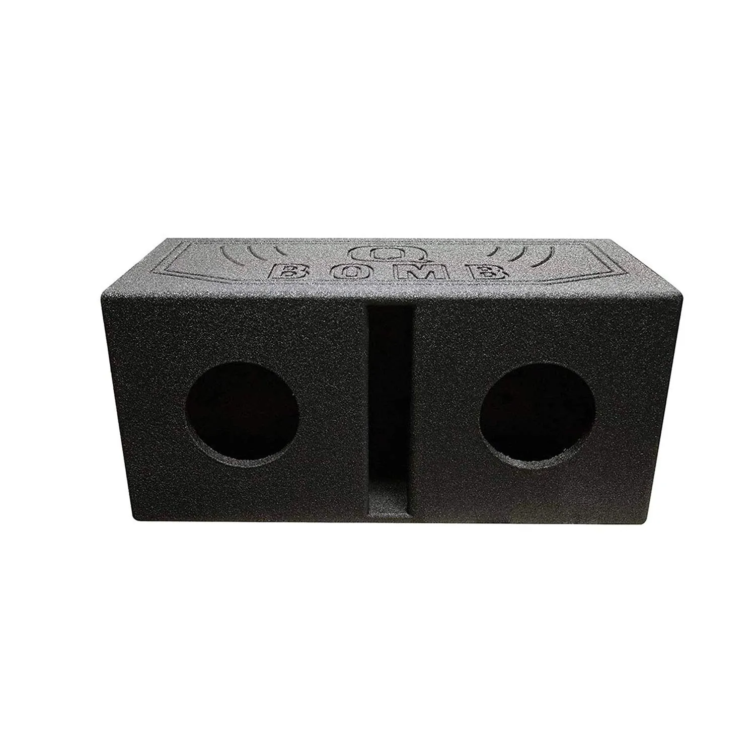 Qpower QBOMB65V - Qpower Dual 6.5 Vented Subwoofer Enclosure with Spray Liner