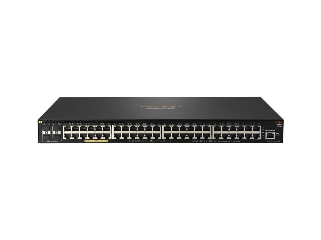 HPE JL558A#ABA — ARUBA 2930F 48G PoE+ Switch with 4 SFP Ports - UK