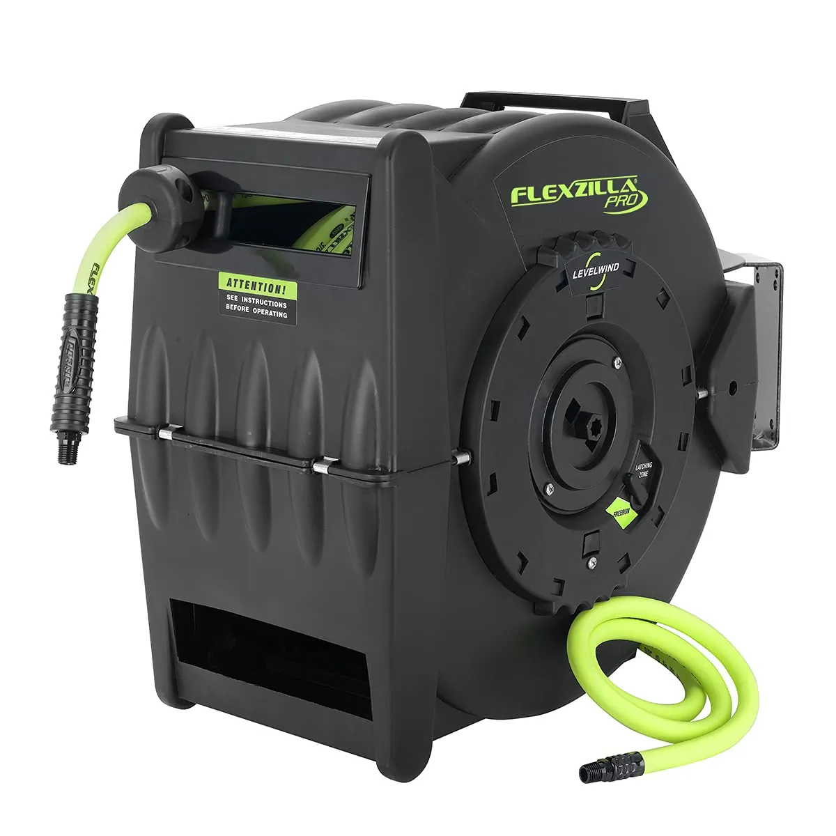 FLEXZILLA L8306FZ — Flexzilla 3/8" x 75' Retractable Air Hose Reel