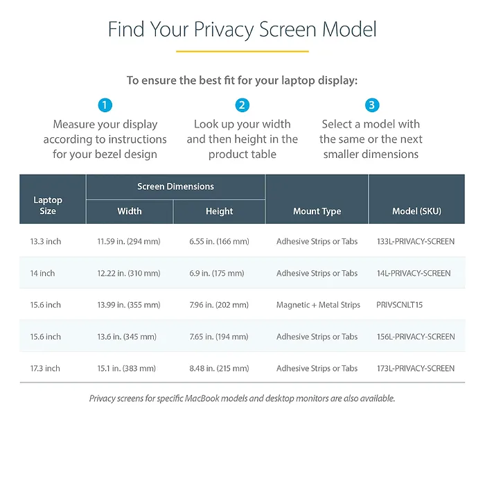 STARTECH-14LPRIVACYSCREEN