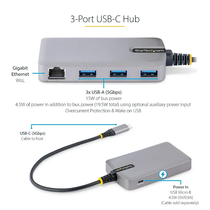 STARTECH-5G3AGBB-USB-C-HUB