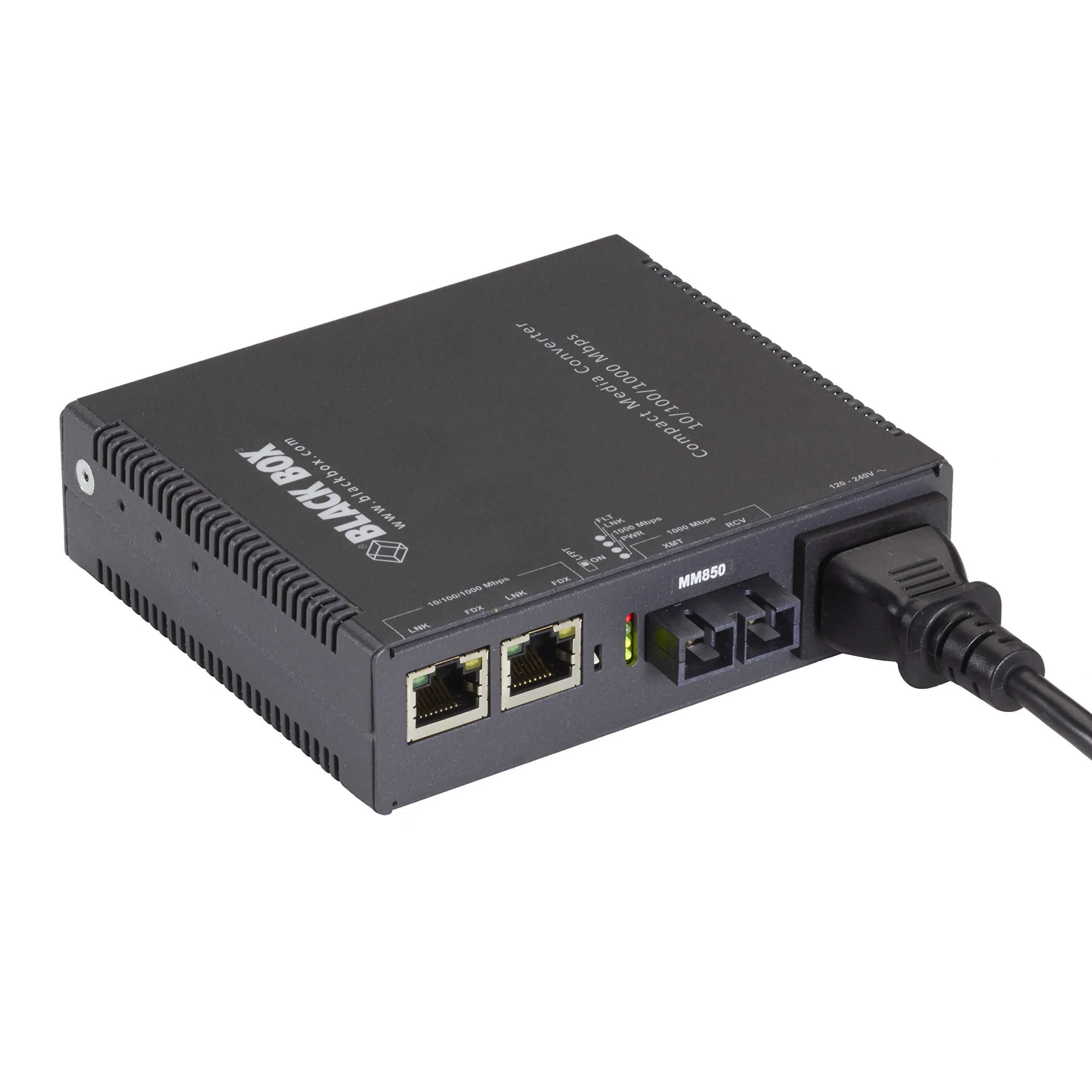 BLACK BOX CORPORATION LGC5151A — GIGABIT ETHERNET (1000-MBPS) MEDIA CONVERTER - (2) 10/100/1000-MBPS COPPER TO 10