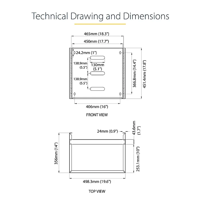 STARTECH-RACK-10U-14-BRACKET