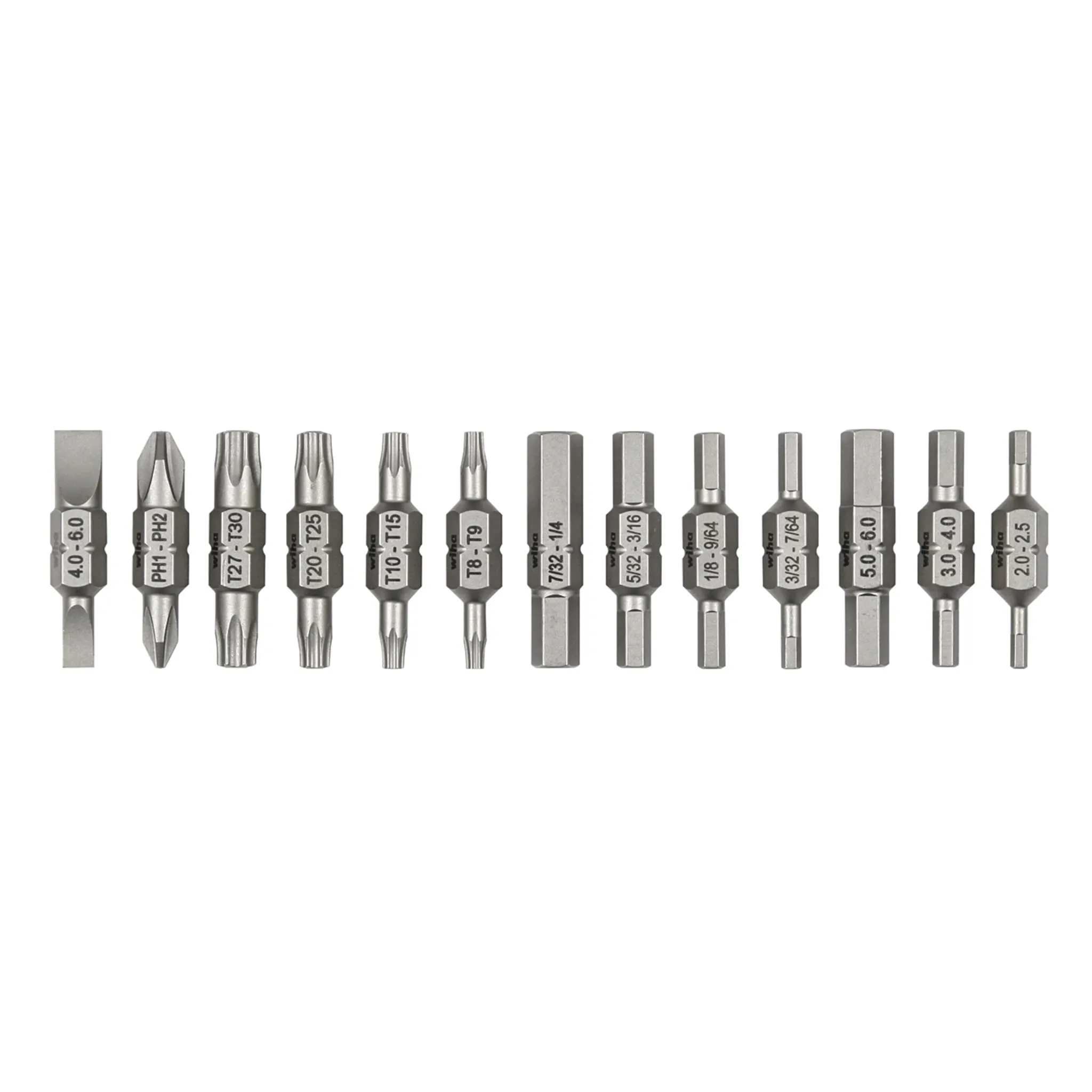 WIHA TOOLS LTD 77782 - Wiha Double End Bit Reload Set - 13 Pieces, Versatile & Dura