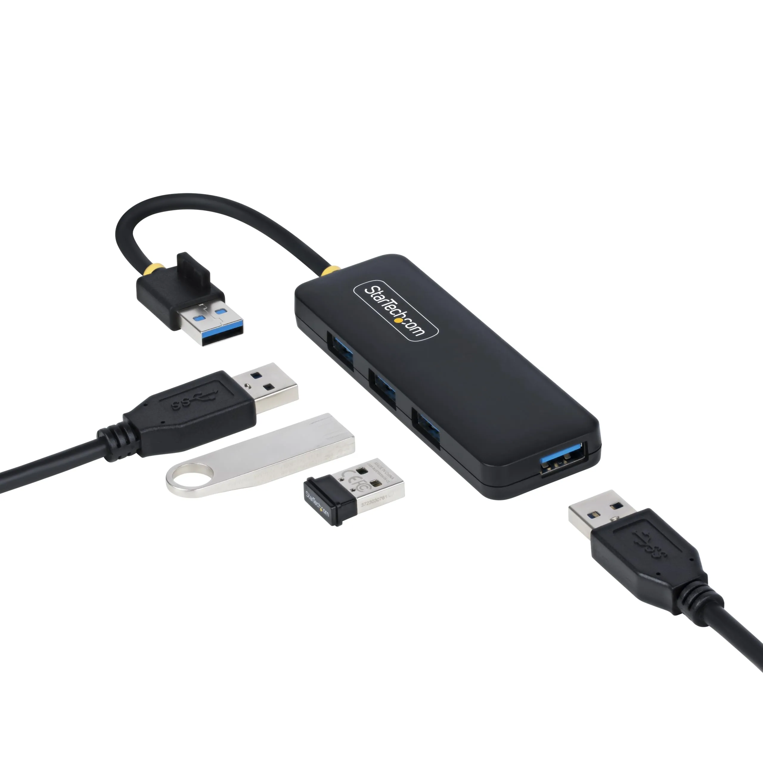 STARTECH H5A4A-USB-HUB — 4-PORT USB-A HUB, 5GBPS, BUS POWERED, SMALL TRAVEL MINI USB HUB, MULTI-PORT USB