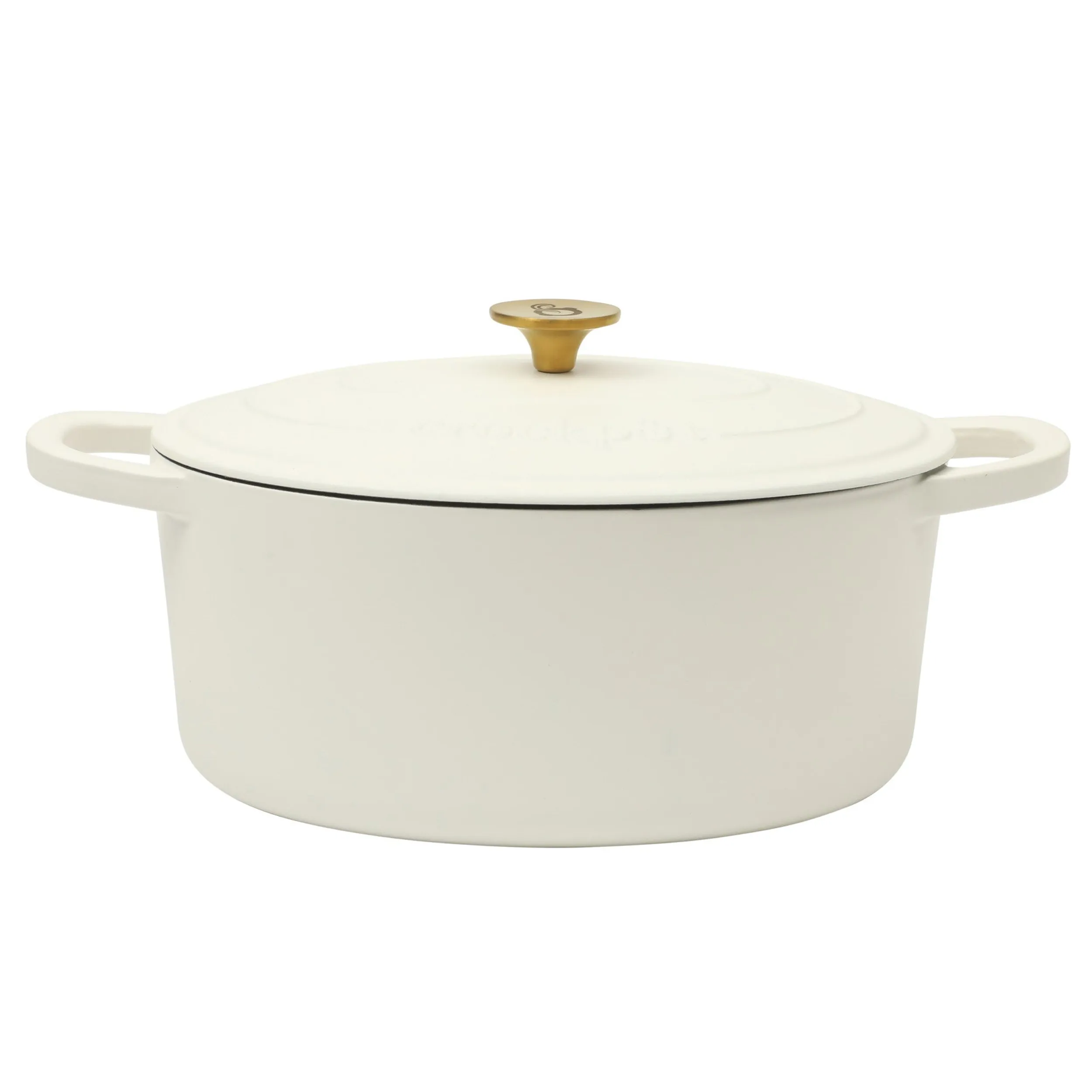 CROCK-POT 142678.02 — Crock Pot 7 Qt Enameled Cast Iron Dutch Oven - Linen
