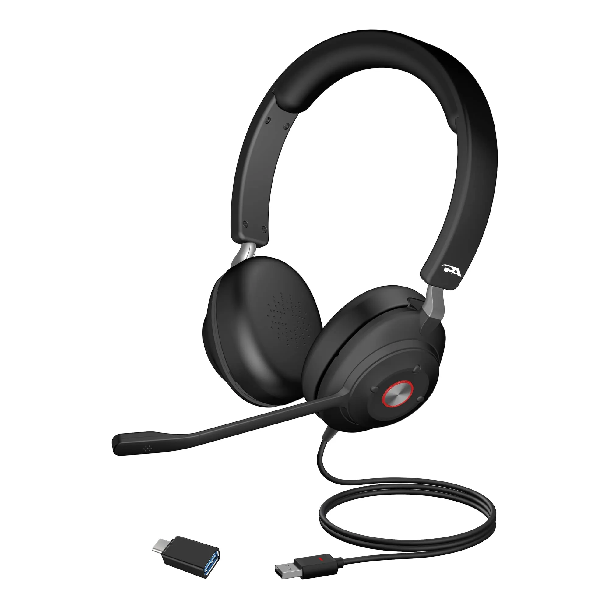 Cyber Acoustics HS-2000 — CA Essential USB Headset - Stereo Noise Cancelling