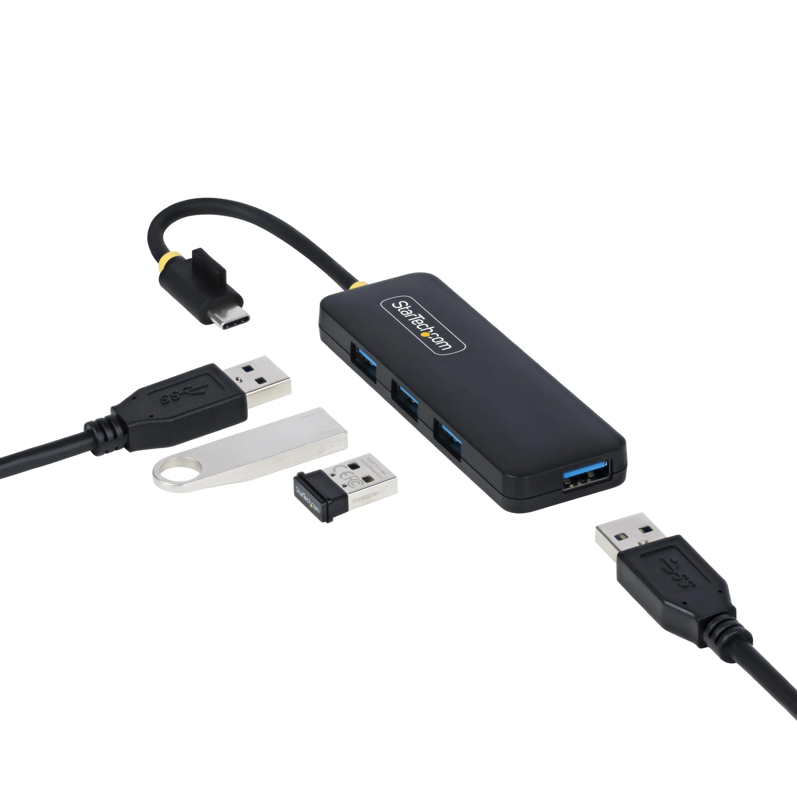 STARTECH H5C4A-USB-HUB — 4-PORT USB-C HUB, 5GBPS, USB-C TO 4X USB-A, BUS POWERED, SMALL TRAVEL MINI HUB,