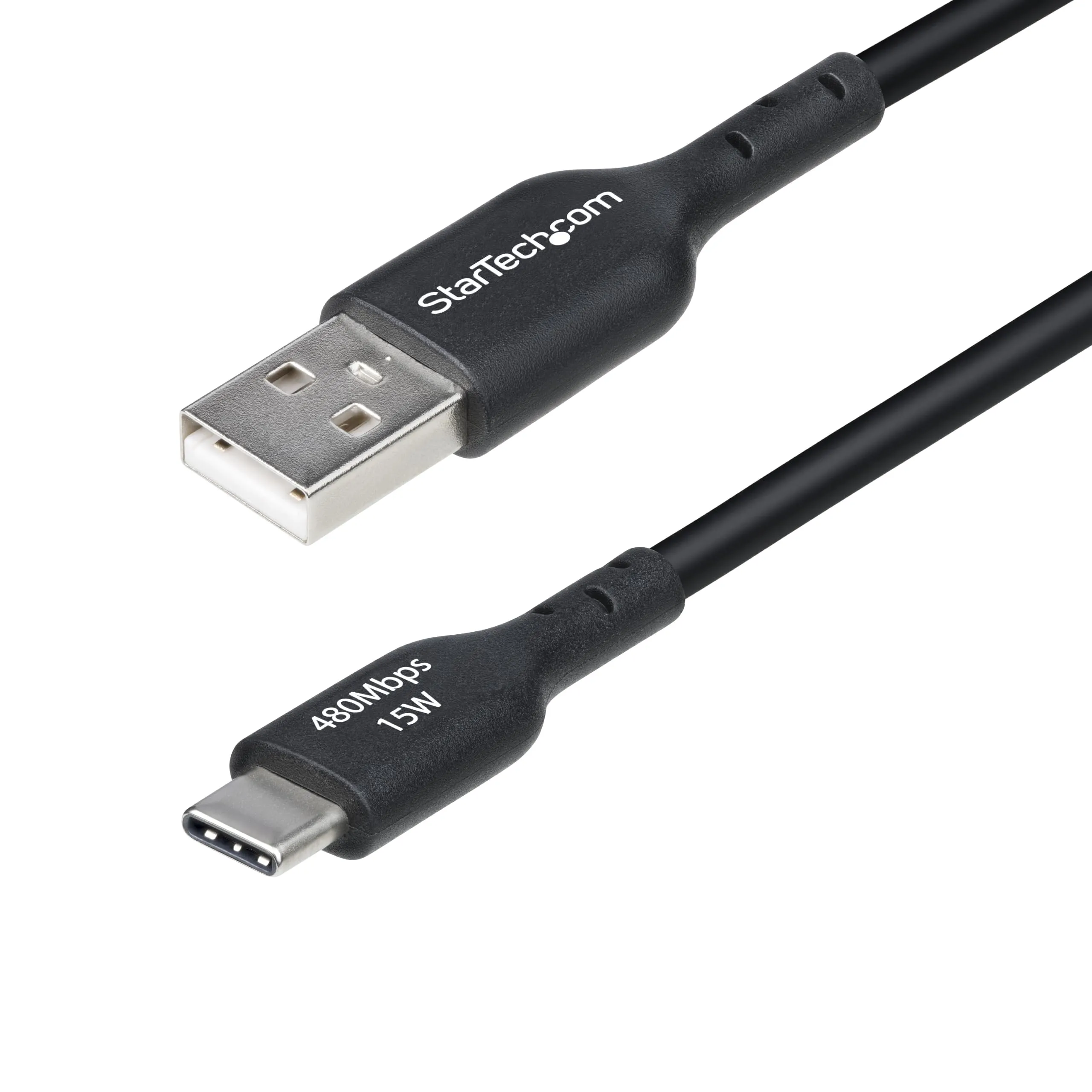STARTECH USB2AC6FBKE10PK — 10-PACK 6FT (1.8M) USB-A TO USB-C CHARGING CABLE, CHARGE & SYNC, 3A, USB 2.0, TP