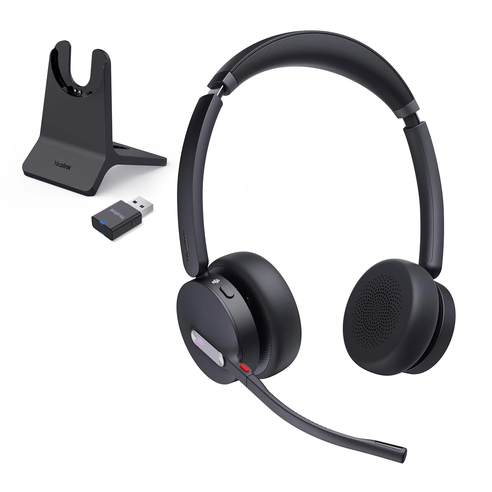 Yealink 1208697 — Yealink WH64 Hybrid Dual Wireless Headset with Stand