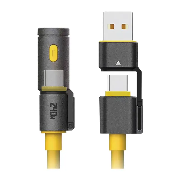 HELIX EMTETHCFLY — 4IN1 USBA/C-C FLSHLT CBL