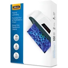FELLOWES FEL 52041 — Fellowes Letter-Size Glossy Laminating Pouches - Sheet Size Supported: Letter - Laminating Pouch/Sheet Size: 9" Width x 7 mil Thickness - Type G - Glossy - for Document, Letter - Durable - Clear - 100 / Pack