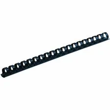 FELLOWES FEL 52505 — Fellowes Plastic Binding Combs - Navy, 3/8" Diameter - 0.4" Height x 10.8" Width x 0.4" Depth - 0.38" Maximum Capacity - 55 x Sheet Capacity - For Letter 8 1/2" x 11" Sheet - Navy - Plastic - 100 / Pack