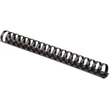 FELLOWES FEL 52383 — Fellowes Plastic Binding Combs - 1" Height x 11" Width x 1" Depth - 1" Maximum Capacity - 200 x Sheet Capacity - For Letter 8 1/2" x 11" Sheet - Round - Black - Plastic - 10 / Pack