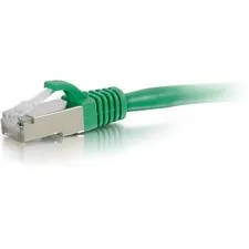 C2G CGO 00836 — C2G 14ft Cat6 Snagless Shielded (STP) Ethernet Network Patch Cable - Green - 14 ft Category 6 Network Cable for Network Device - First End: 1 x RJ-45 Network - Male - Second End: 1 x RJ-45 Network - Male - Patch Cable - Shielding - Gold, Nickel Plated Connector - Green - 1 Each