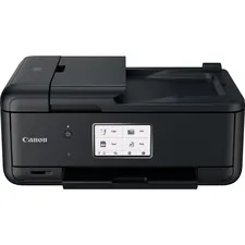 CANON CNM TR8620A — Canon TR8620A Wireless Inkjet Multifunction Printer - Color - Black - Copier/Fax/Printer/Scanner - 4800 x 1200 dpi Print - Color Scanner - Color Fax - Ethernet - Wireless LAN - Wireless PictBridge - USB - For Photo Print - 1 Each