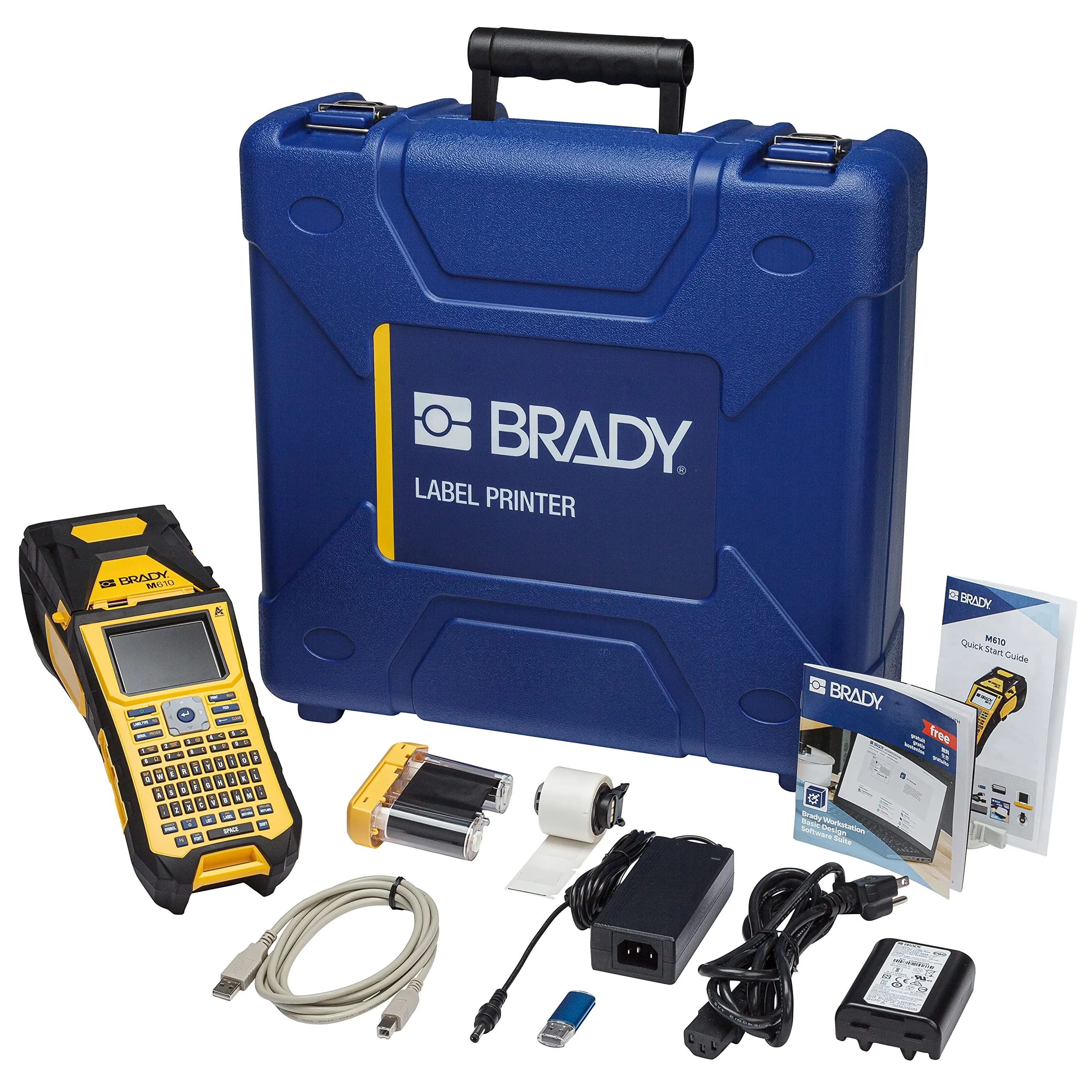 BRADY M610-KIT - Brady M610 Handheld Label Maker with Hard Case Kit