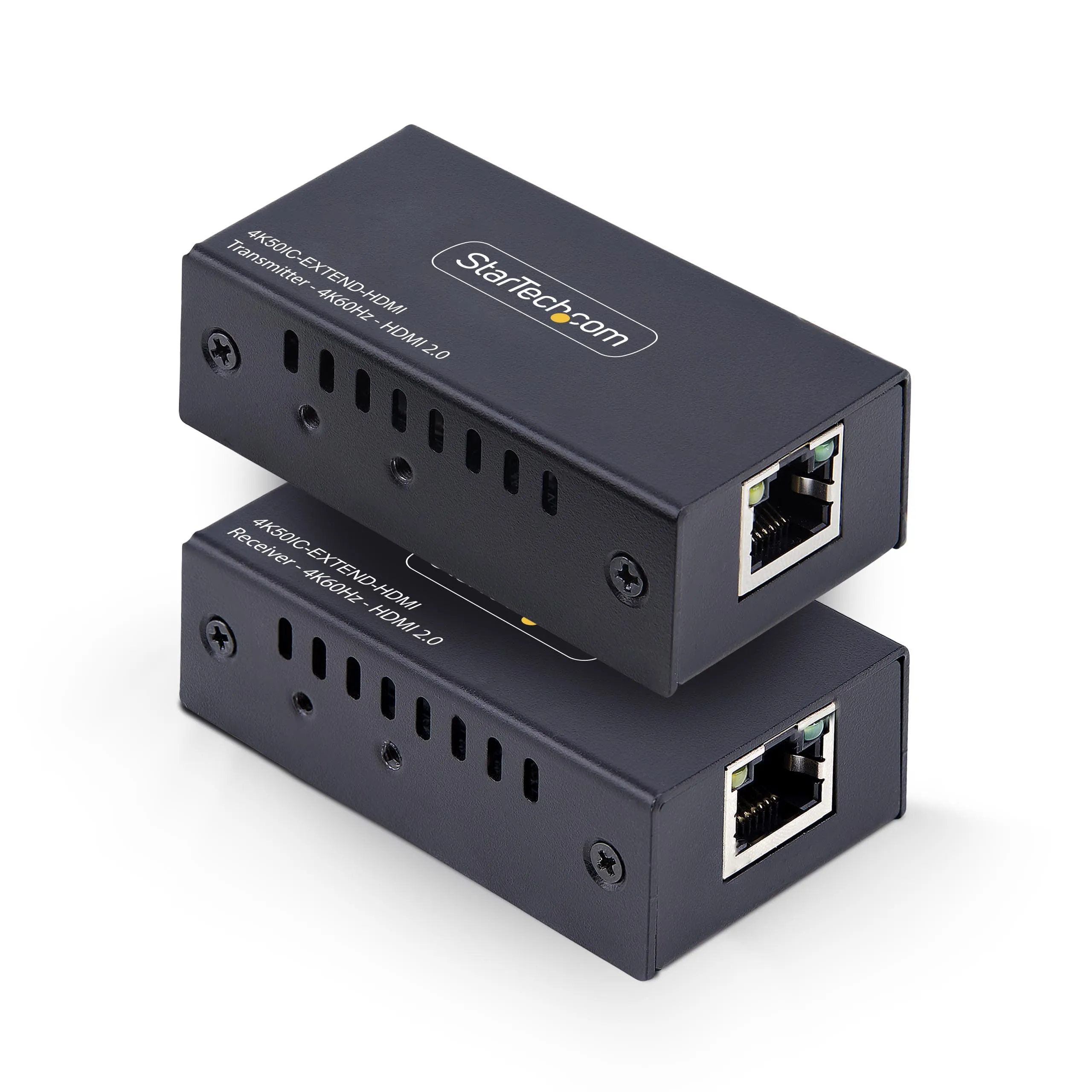 STARTECH 4K50IC-EXTEND-HDMI — HDMI EXTENDER OVER CAT5E/CAT6, 4K 60HZ, UP TO 200FT (60M), TRANSMITTER AND RECEI