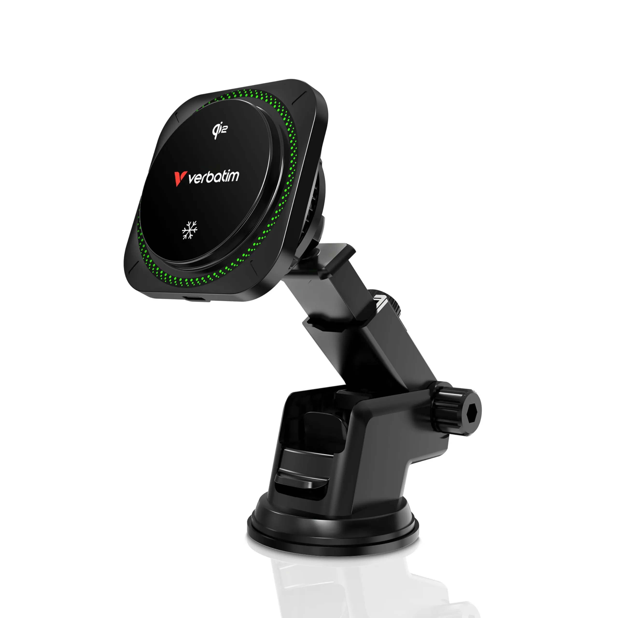 VERBATIM 31860 — CHARGE N DRIVE QI2 MAGNETIC WIRELESS CAR CHARGER RGB CND-1