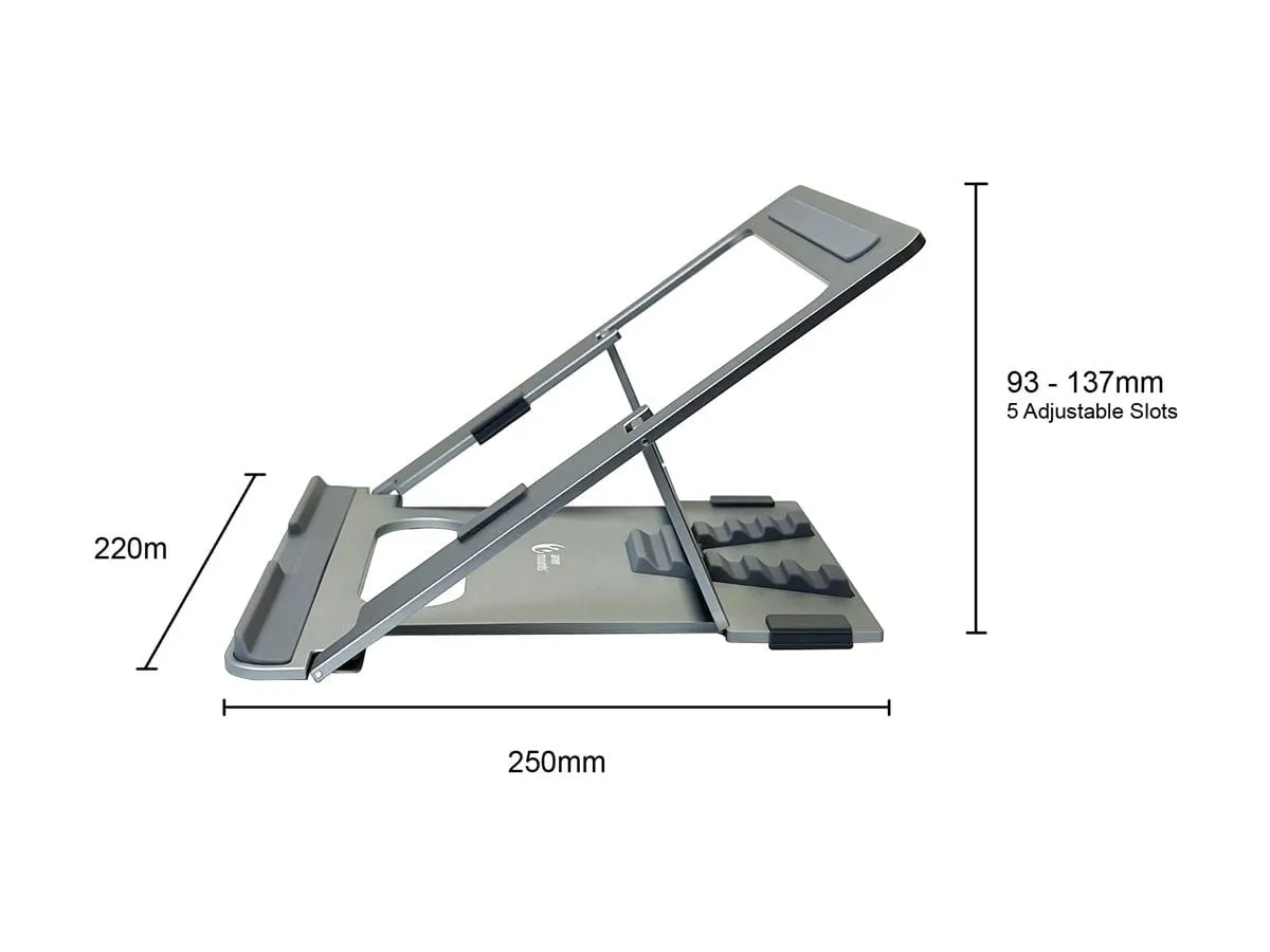 Amer Mounts AMRNS01DG — FOLDABLE LAPTOP/TABLET DESKTOP STAND