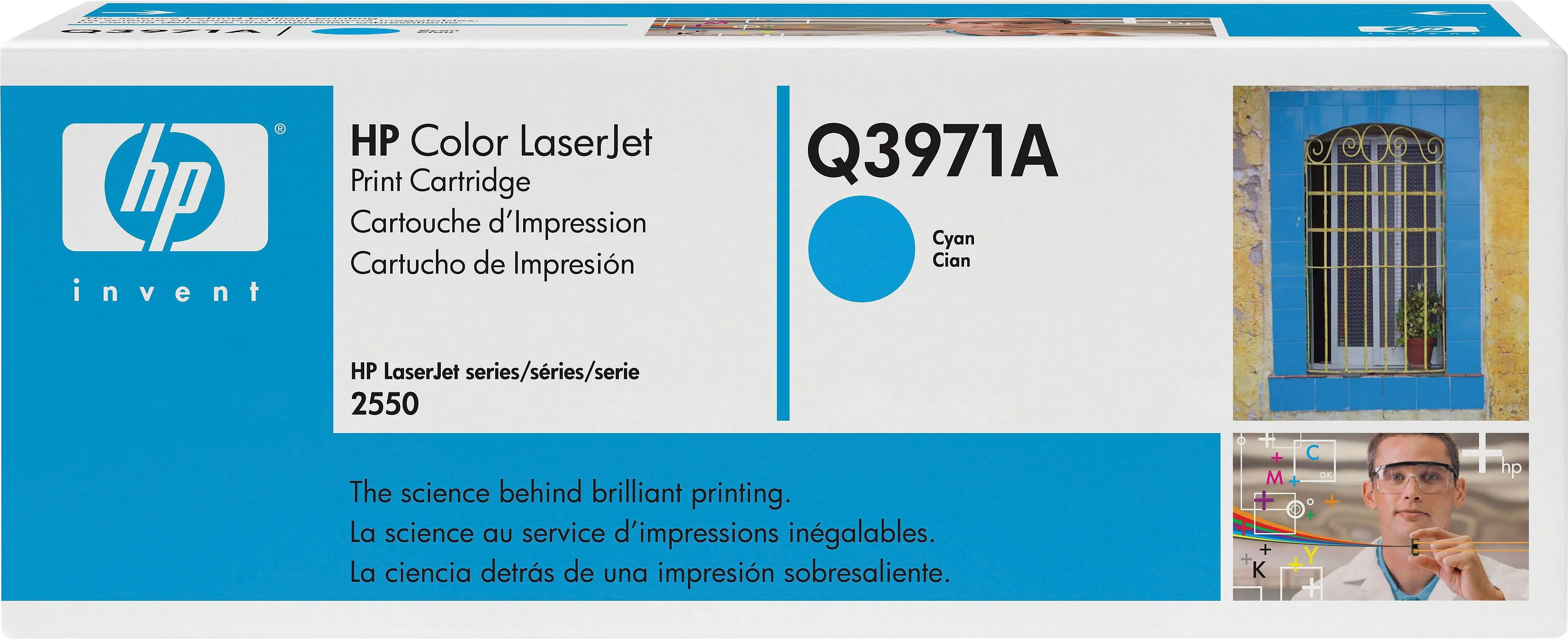 HP Q3971A — HP Toner, Q3971A, 123A, Cyan, 2,000 pg yield