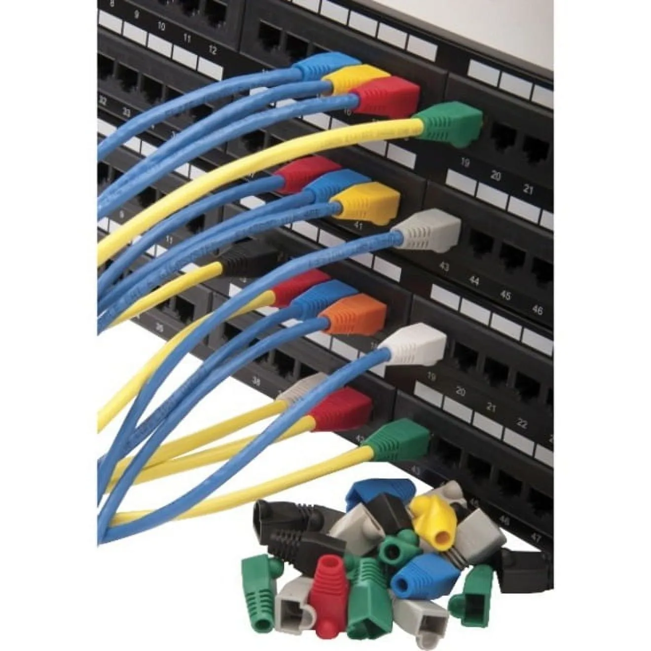 PLATINUM TOOLS 105104 — RJ45 BOOT, 8.0MM MAX OD, BLACK. PKG 100PC/BAG.