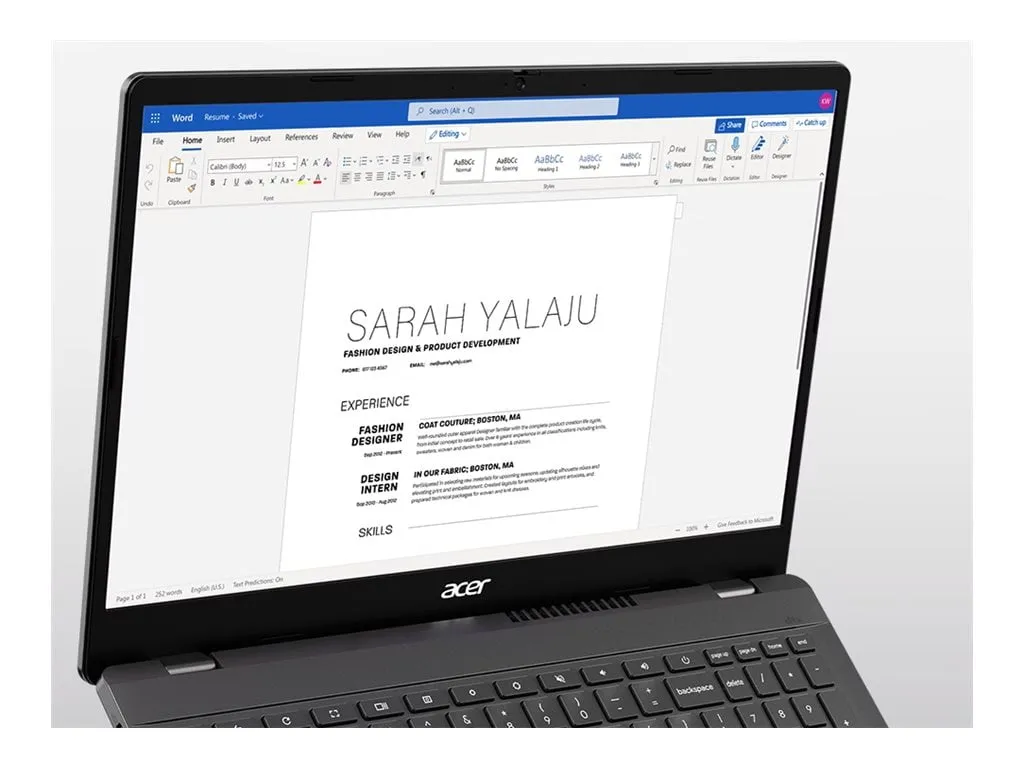 ACER ZF.P01AA.01N — Acer Chromebook Plus Enterprise 515 - 15.6" FHD
